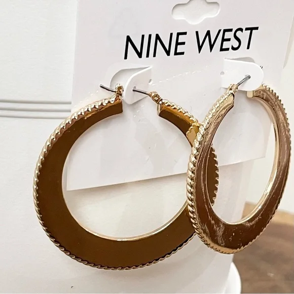 Hoops New! Nine West earrings - Picture 4 of 7
